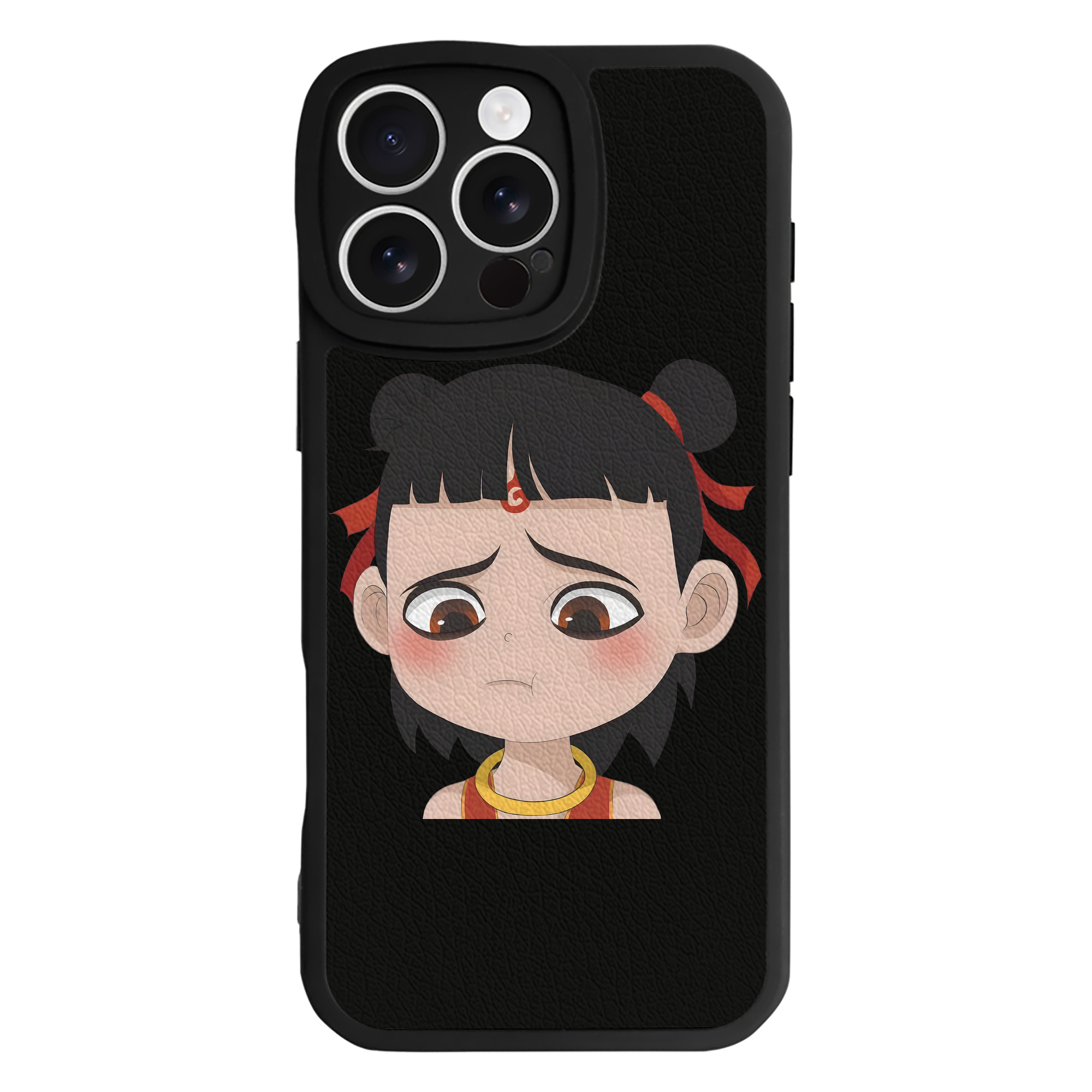 （画像用） Ne Zha 2 ナタ 魔童の大暴れ 【iPhone 16シリーズ対応】シリコンスマホケース（レザー調） 材質：シリコン